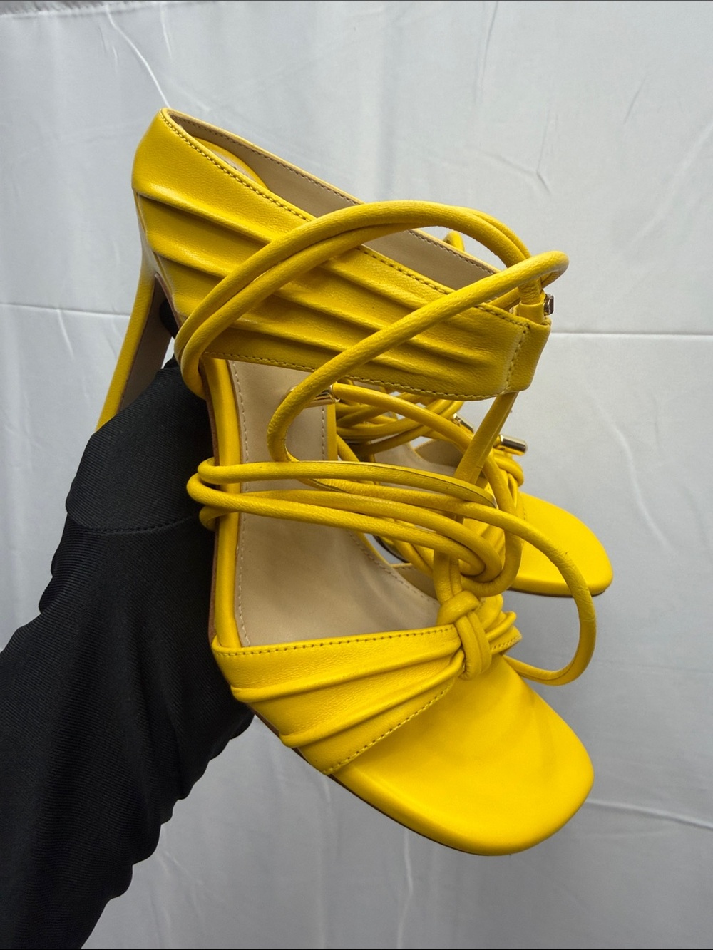 Michael kors Yellow Strappy High Heel Sandals - Women